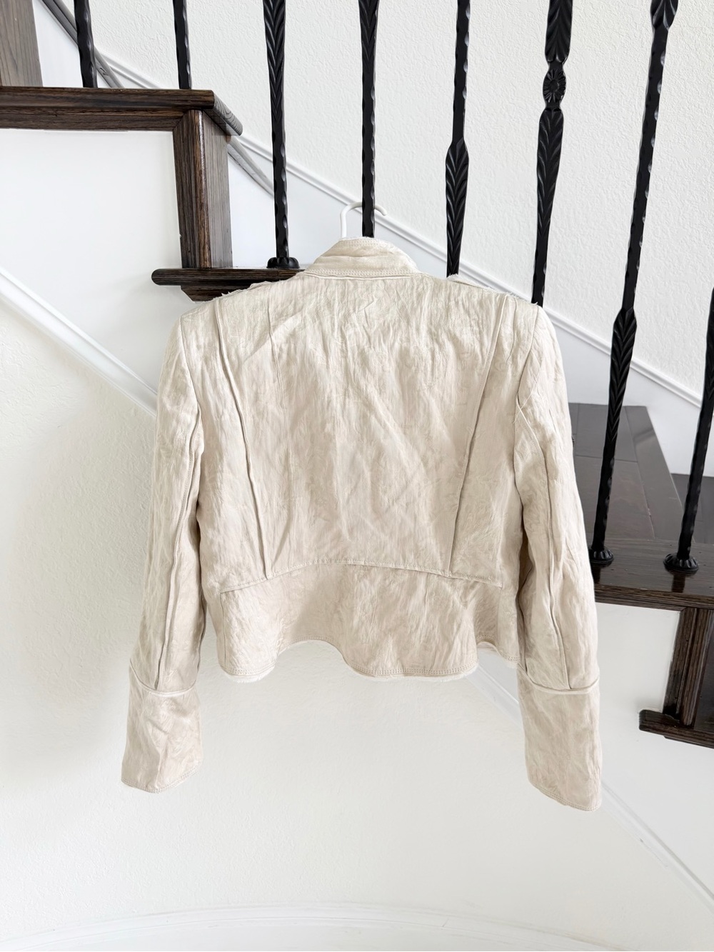 Ivory Military-Style Embroidered Jacket - Picture 10 of 11